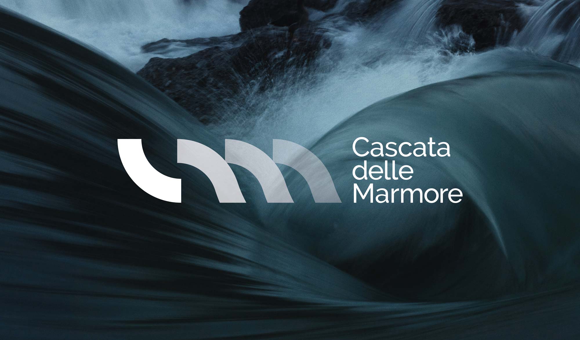 Cascata delle Marmore - logo design - visu4l
