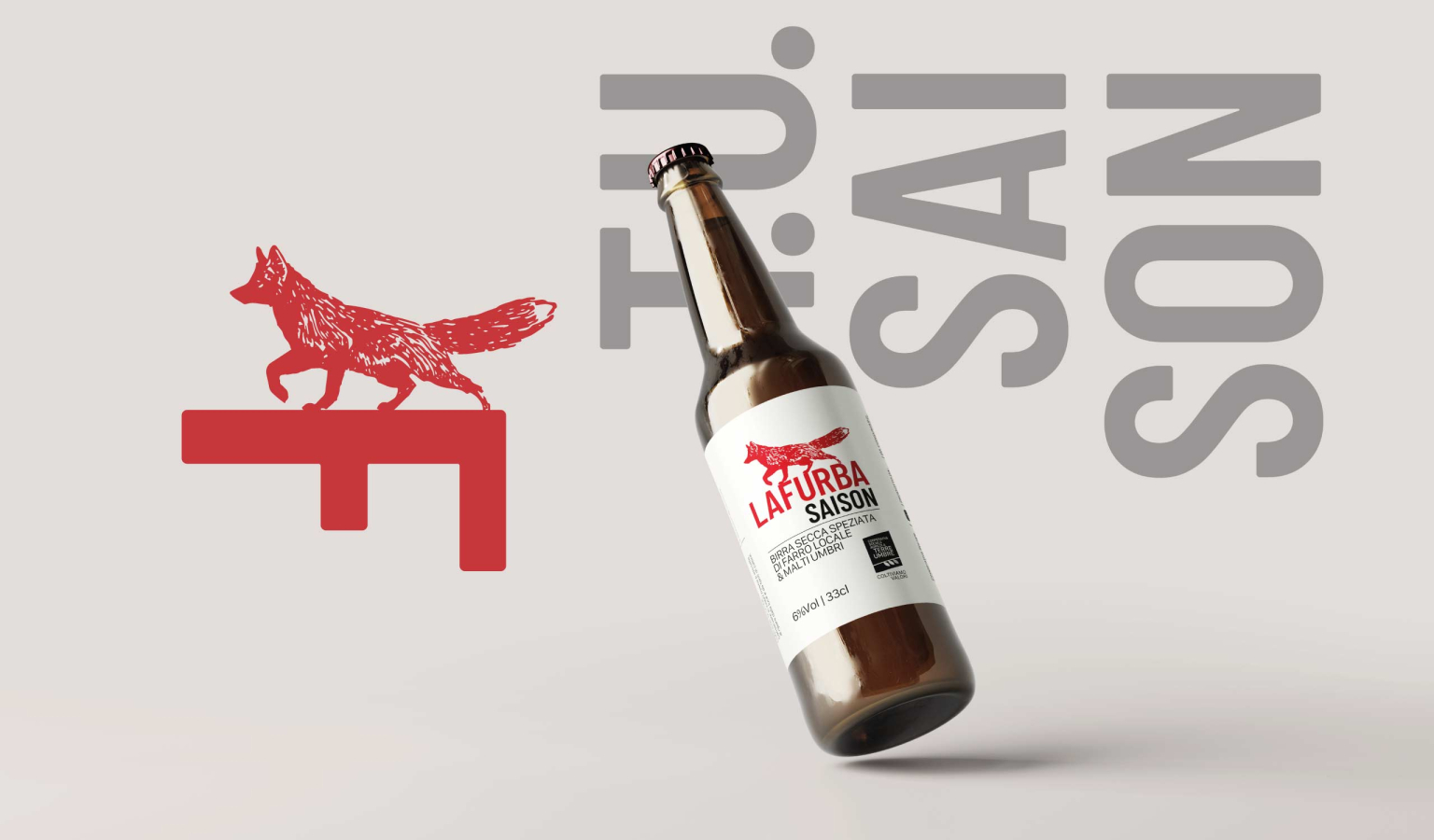 Packaging design - birra "La Furba" - Cooperativa Sociale Terre Umbre